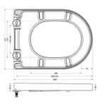 Rimless Wandcloset BWS Mark Mat Zwart PK Met Toiletzitting, Doe-het-zelf en Verbouw, Sanitair, Ophalen of Verzenden, Nieuw