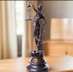 Figuur - Bronzefigur Justitia Marmor Sockel - Brons, Marmer
