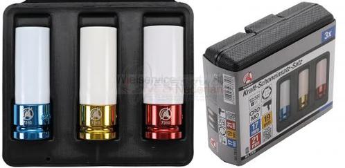 Krachtdoppenset 1/2 inch voor alu-velg 17,19 en 21mm, Auto diversen, Autogereedschap, Nieuw, Verzenden