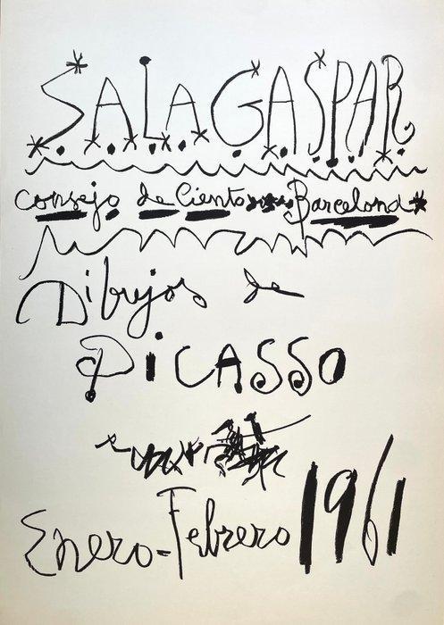 Pablo Picasso (after) - Sala Gaspar - Dibujos ** ORIGINAL, Antiek en Kunst, Kunst | Tekeningen en Foto's