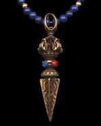 Lapis lazuli - Boeddhistische ketting - Phurba - Spirituele, Antiek en Kunst