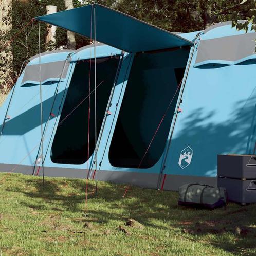 vidaXL Tunneltent voor gezin 8-persoons waterdicht blauw, Caravans en Kamperen, Tenten, Nieuw, tot en met 2, Verzenden