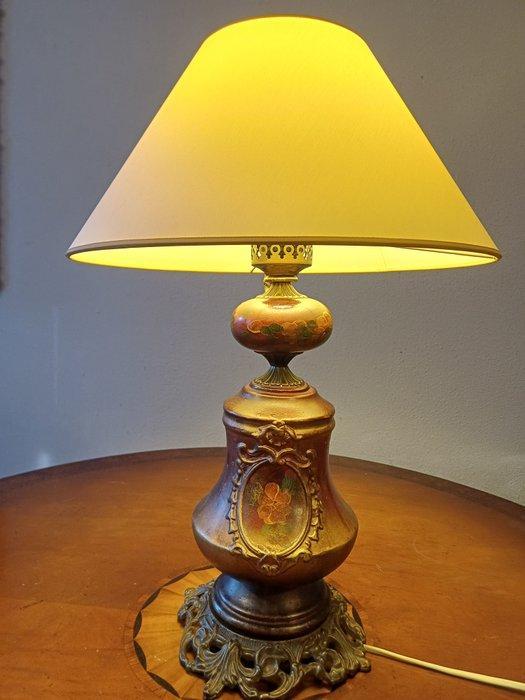 Tafellamp - Keramiek, Zinklegering - Hand painted, Antiek en Kunst, Curiosa en Brocante