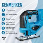 Decoupeerzaag – Met accu – Incl. 2 Accu’s - Blauw - Vesto®, Huis en Inrichting, Verzenden, Zo goed als nieuw