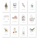 2dekans | Partizzle 36x Luxe Kerstkaarten met Enveloppen Set, Diversen, Ophalen of Verzenden, Zo goed als nieuw