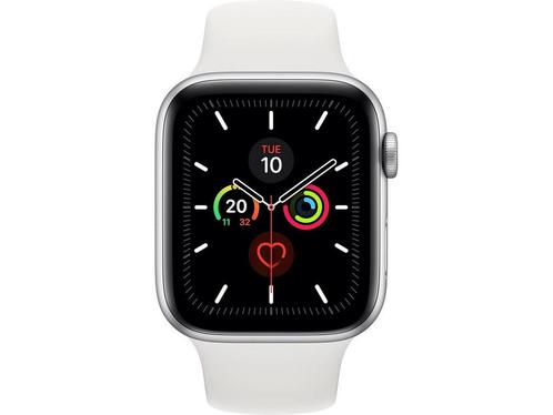 Apple Watch Series 5 OLED 44 mm Zilver GPS, Huis en Inrichting, Woonaccessoires | Overige, Zo goed als nieuw, Verzenden