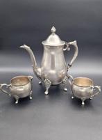 Leonard - Theeservies (3) - Verzilverd - Theepot, roomkan,