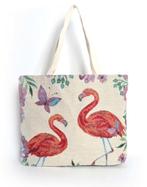 Canvas shopper flamingo, Verzenden, Nieuw, Overige kleuren, Overige merken