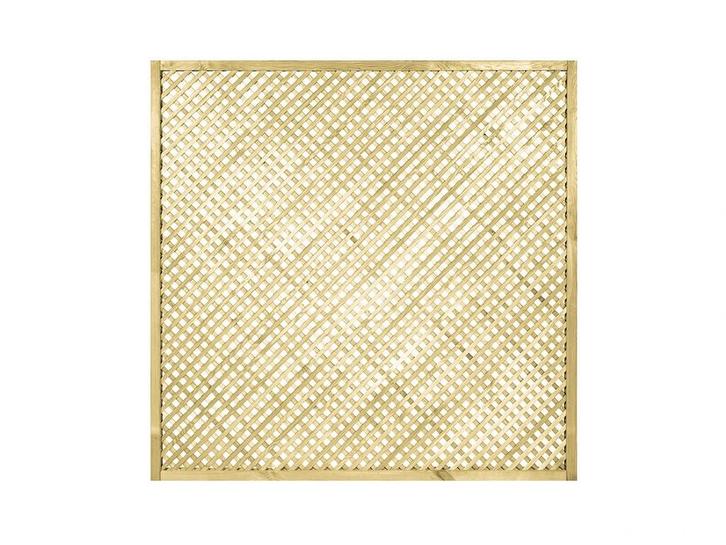 Trellis scherm vuren diagonaal, 180 x 180 cm, Tuin en Terras, Schuttingen