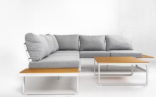 Hoek Loungeset Madeira Aluminium Frost White Datho Outdoor, Tuin en Terras, Tuinsets en Loungesets, Nieuw, Verzenden