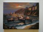 Mario Galanti (XX) - Pescatori a Sorrento, Antiek en Kunst, Kunst | Schilderijen | Klassiek