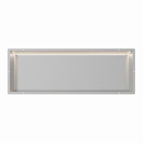 RVS Inbouwnis 30x90x10cm met tegelflens en RGB verlichting, Doe-het-zelf en Verbouw, Sanitair, Verzenden