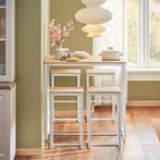 2dekans | SoBuy Bartafel + 4 Krukken - Modern - max. 120 kg, Ophalen of Verzenden, Zo goed als nieuw