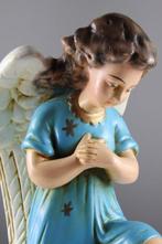 Beeldje - Koppel Engelen - Kerst - Gips