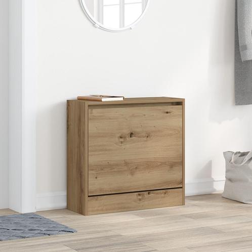 vidaXL Schoenkast Artisan Eiken 60x21x57 cm Engineered Wood, Huis en Inrichting, Kasten | Schoenenrekken, Nieuw, Verzenden