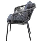 Eagle dining tuinstoel grijs wicker rope, Tuin en Terras, Tuinsets en Loungesets, Ophalen of Verzenden, Nieuw