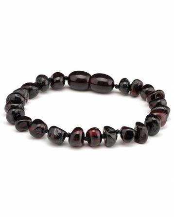 Barnsteen newborn armbandje - cherry (12 cm) beschikbaar voor biedingen