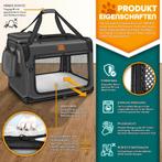 Reisbench hond - Draagtas hond - Transportbox - 83x58x58 cm-, Dieren en Toebehoren, Verzenden, Zo goed als nieuw