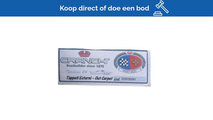 Bieden: Cranchi Turchese 24 Non-Slip Cockpit Carpet Blue -, Watersport en Boten, Bootonderdelen, Nieuw, Zeilboot of Motorboot