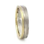 Trouwring Mokume Gane van Jaume Labro uitvoering Akule, Sieraden, Tassen en Uiterlijk, Ringen, Verzenden, Nieuw