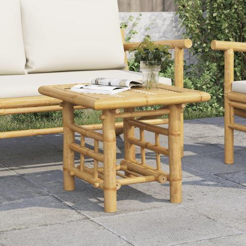 vidaXL Bijzettafel 45x45x45 cm bamboe, Huis en Inrichting, Tafels | Salontafels, 50 tot 100 cm, Nieuw, Overige houtsoorten, Verzenden