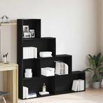 vidaXL Boekenkast Zwart Eiken 155 x 24 x 160 cm Bewerkt hout, Huis en Inrichting, Kasten | Boekenkasten, Minder dan 50 cm, Verzenden