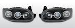 Koplampen Angel Eyes | Ford Escort 1995-2000 | LED | zwart, Auto-onderdelen, Verlichting, Verzenden, Nieuw, Ford