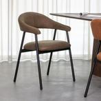 LABEL51 Eetkamerstoel Amaze - Moss - Micro Suede, Huis en Inrichting, Stoelen, Ophalen of Verzenden, Nieuw