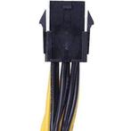 PCIe 6-pins (v) - 2x PCIe 8-pins (6+2) (m) voedingskabel -, Computers en Software, Pc- en Netwerkkabels, Nieuw, Verzenden
