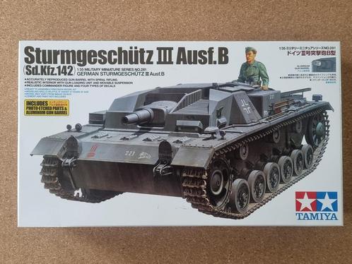 Tamiya 35281 Sturmgeschütz III Ausf. B 1:35, Hobby en Vrije tijd, Modelbouw | Auto's en Voertuigen, Tamiya, Verzenden