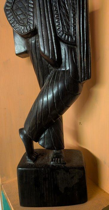 Snijwerk, Krishna handgeschnitzte Holzskulptur 66 cm - 66 cm, Antiek en Kunst, Kunst | Niet-Westerse kunst