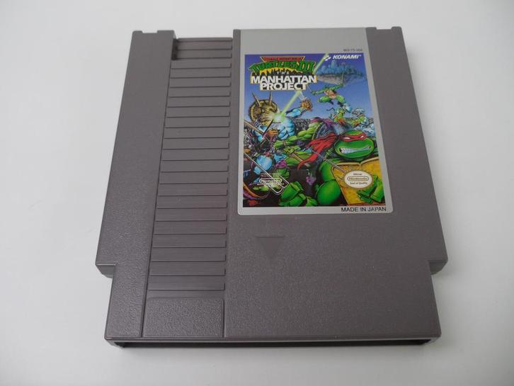 Turtles III: The Manhattan Project - Nintendo NES Cart (USA), Spelcomputers en Games, Games | Nintendo NES, 2 spelers, Gebruikt