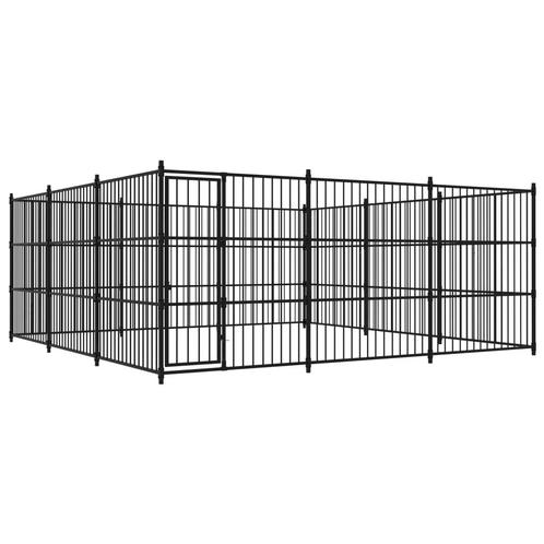 vidaXL Hondenkennel voor buiten 450x450x185 cm, Dieren en Toebehoren, Honden-accessoires, Nieuw, Verzenden