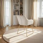Eetkamerstoel Jeane, fluweellook, sledeonderstel - Fluweello, Huis en Inrichting, Stoelen, Verzenden, Nieuw