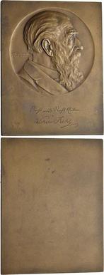 Bronze-plakette 1929 Personenmedaille Kahl, Wilhelm 1849..., Verzenden