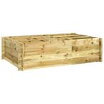 vidaXL Plantenbak verhoogd 150x100x40 cm geïmpregneerd hout, Tuin en Terras, Bloembakken en Plantenbakken, 100 cm of meer, Verzenden