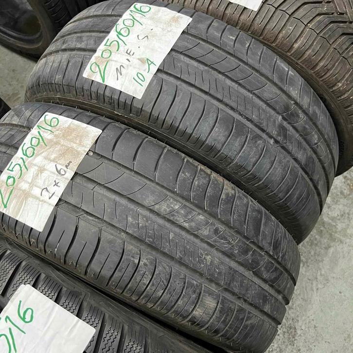 2 x Michelin Energy Saver 205-60-16 Zomerbanden 6mm, Auto-onderdelen, Banden en Velgen, 16 inch, Zomerbanden, 205 mm, Personenwagen