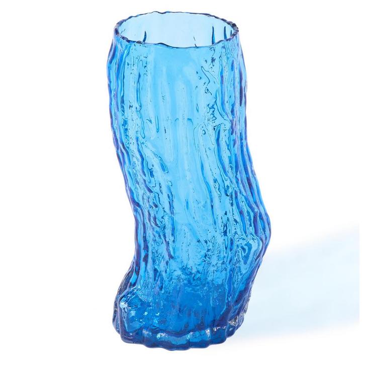 40% Korting |  POLSPOTTEN Vaas, Huis en Inrichting, Woonaccessoires | Vazen, Blauw, Zo goed als nieuw, Glas, Verzenden