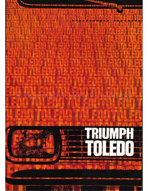1971 TRIUMPH TOLEDO BROCHURE NEDERLANDS, Boeken, Auto's | Folders en Tijdschriften