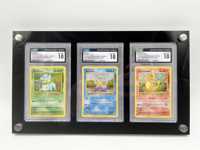Pokémon - 3 Graded card - Bulbasaur, Squirtle & Charmander -, Hobby en Vrije tijd, Verzamelkaartspellen | Pokémon