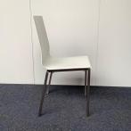 Pedrali Kuadra 1101 stoel - stapelstoel - wit/metaal