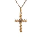 Gouden vintage kruis hanger 14 krt, Sieraden, Tassen en Uiterlijk, Kettinghangers, Ophalen of Verzenden, Nieuw