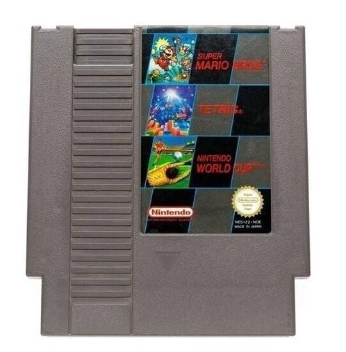 Super Mario Bros + Tetris + World Cup (German) [Nintendo, Spelcomputers en Games, Games | Nintendo NES, Zo goed als nieuw, Ophalen of Verzenden
