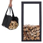 Houtopslag | Brandhoutrek | Haardhoutrek | 50x25x100 | Staal, Tuin en Terras, Verzenden