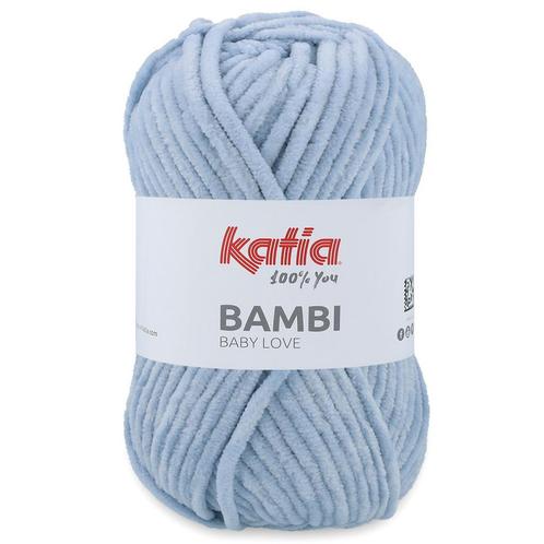 Katia Bambi - 335 hemelsblauw - Chenille Garen, Hobby en Vrije tijd, Breien en Haken, Ophalen of Verzenden