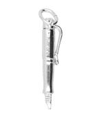 Zilveren Vulpen ketting  hanger, Verzenden, Nieuw