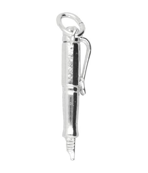 Zilveren Vulpen ketting  hanger, Sieraden, Tassen en Uiterlijk, Kettinghangers, Verzenden