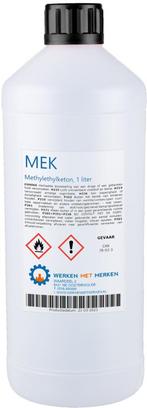 Wmm Chemie Mek methylethylketon 1 liter, fles, Doe-het-zelf en Verbouw, Overige Doe-het-zelf en Verbouw, Nieuw, Verzenden