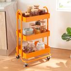 Keukentrolley Pyhäntä met 3 manden 78,5x46x35 cm oranje [en., Verzenden, Nieuw