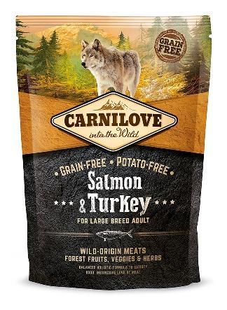 Carnilove Dog Adult Large Zalm Kalkoen 1,5 kg., Dieren en Toebehoren, Dierenvoeding, Ophalen of Verzenden